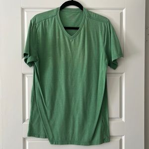 Blue Crown V Neck T Shirt